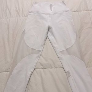 white ALO yoga pants leggings